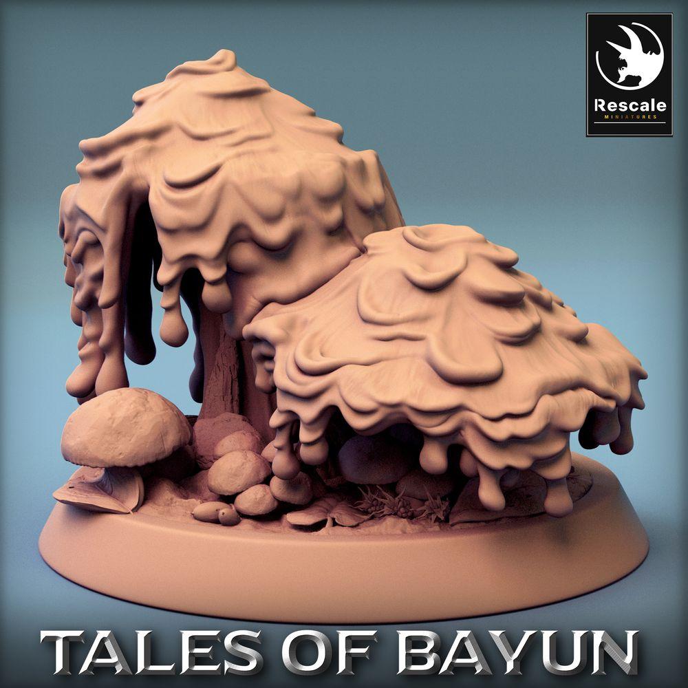 Productfoto Tabletop 28mm Lord of the Print (LotP) 0: Tabletop Miniatuur: Paddenstoelmonster, Sporenwezen - Paddenstoelenbos Scatter Terrain, Doelmarker (24_01_B)