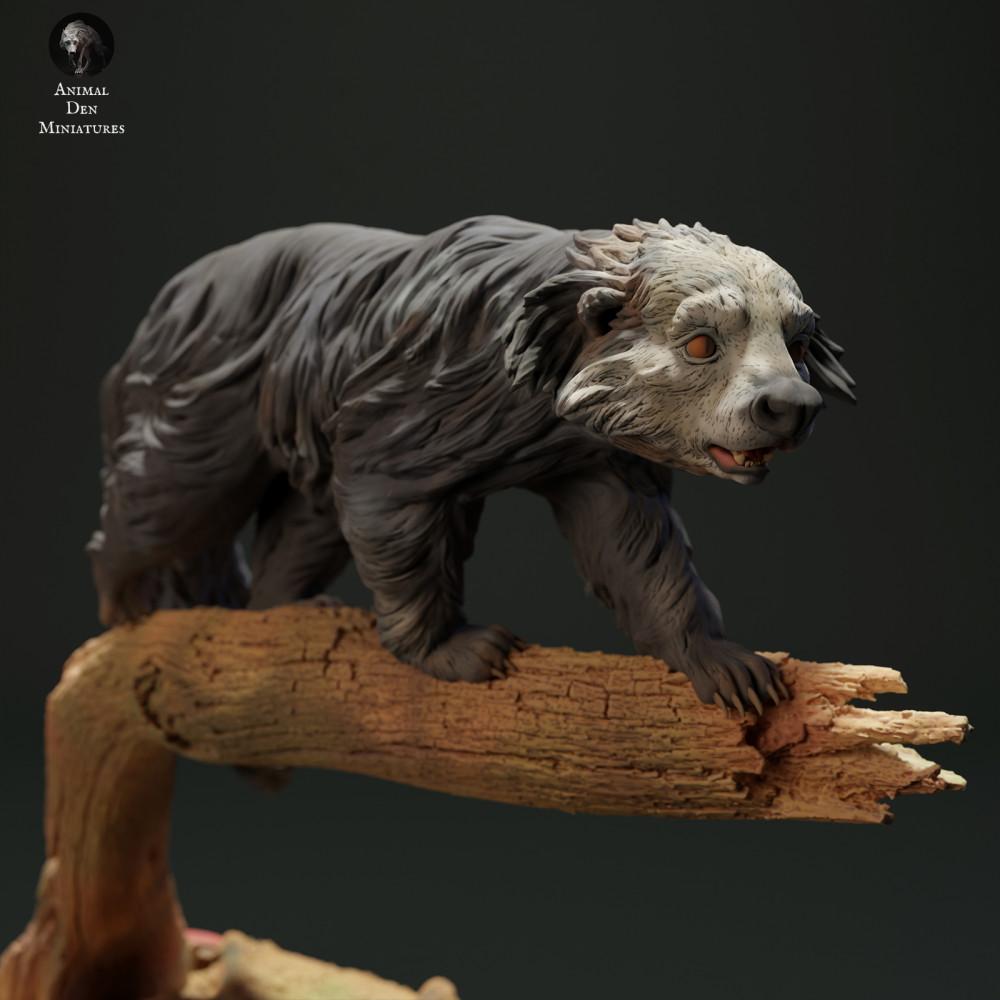 Productfoto dierenfiguur Animal Den Miniatures 2: wildedierfiguur: binturong - beermarter (23_05_10)