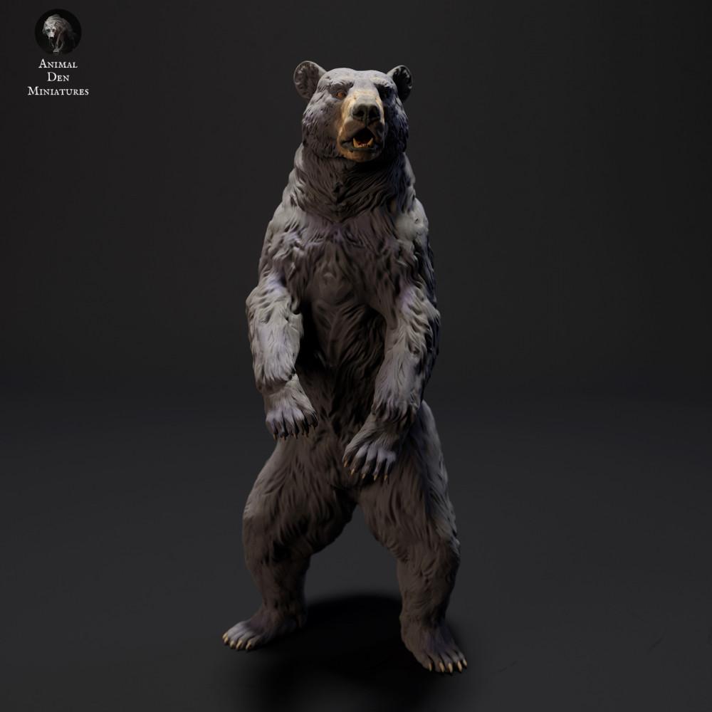 Productfoto dierenfiguur Animal Den Miniatures 0: wild dierfiguur: zwarte beer - staand (23_09_15)