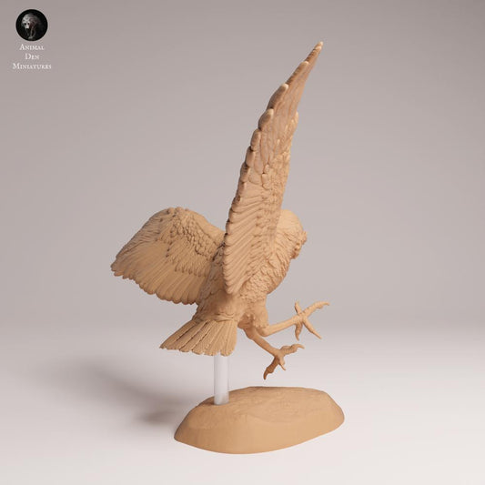 Productfoto dierenfiguur Animal Den Miniatures 0: Wildtier dierenfiguur: konijnuil - tijdens de vlucht (25_09_15)