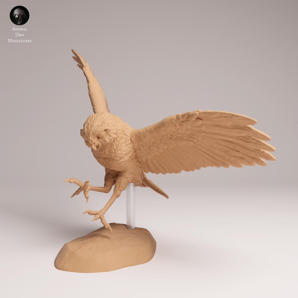 Productfoto dierenfiguur Animal Den Miniatures 1: Wilde dierenfiguur: konijnuil - in vlucht (25_09_15)
