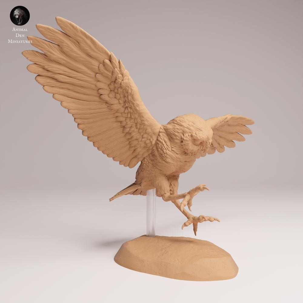Productfoto dierenfiguur Animal Den Miniatures 2: Wildedierenfiguur: konijnuil - in vlucht (25_09_15)