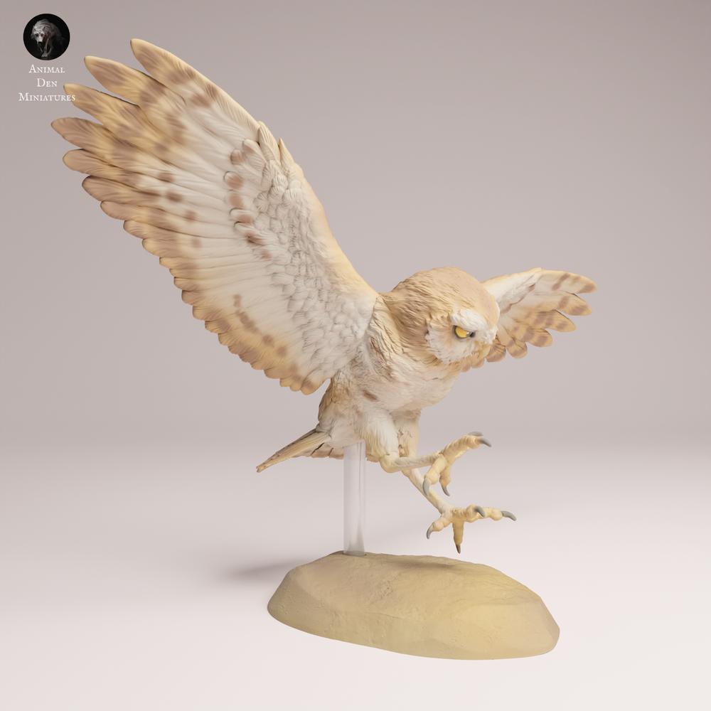 Productfoto dierenfiguur Animal Den Miniatures 3: wildedierfiguur: konijnuil - in vlucht (25_09_15)