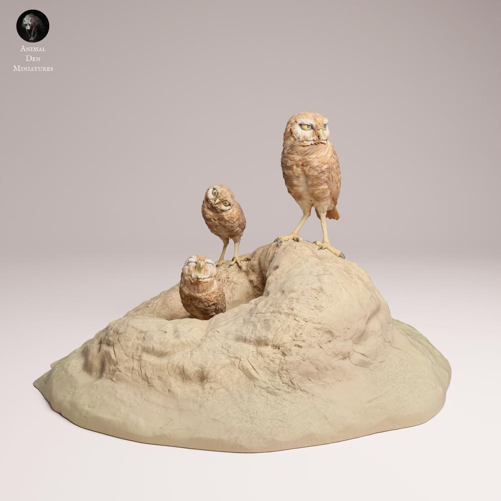 Produktfoto Tierfigur Animal Den Miniatures 3: Wildtier Tierfigur: Kanincheneulen (25_09_16)