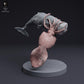 Productfoto dierenfiguur Animal Den Miniatures 3: zeedierfiguur: kolossale pijlinktvis in gevecht met potvis (25_04_09)