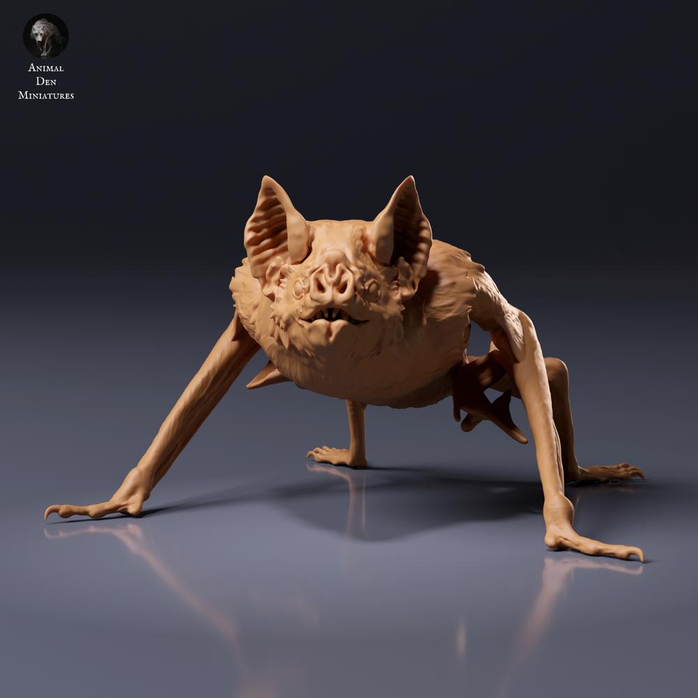 Productfoto dierenfiguur Animal Den Miniatures 6: vleermuisfiguur: gewone vampier - gehurkt (26_10_04)