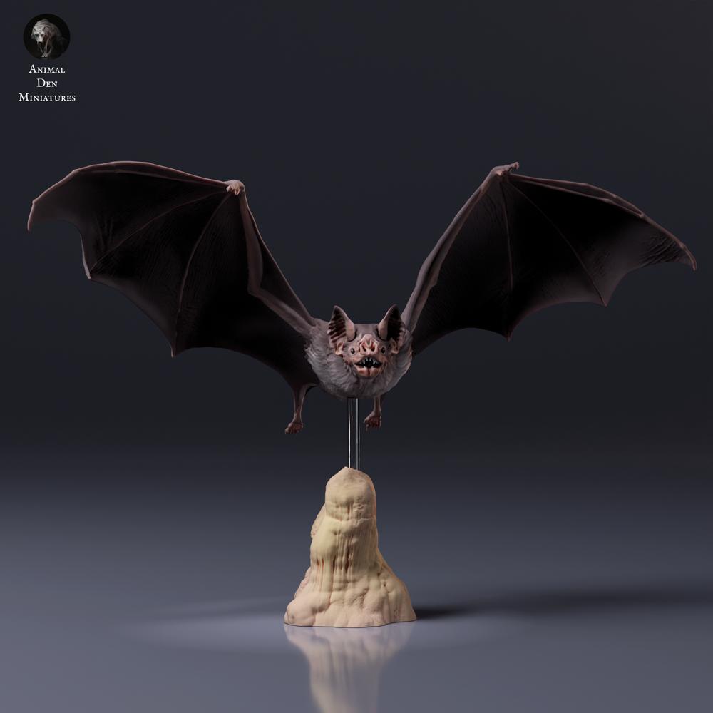 Productfoto dierenfiguur Animal Den Miniatures 7: Vleermuisdierenfiguur: gewone vampier - vliegend (26_10_03)