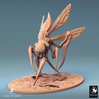 Productfoto Tabletop 28mm Lord of the Print (LotP) 0: Tabletop Miniatuur: Fyrionis - insectachtige gruwel, mantismonster en vleugeldier met sikkelklauwen, Dungeon-baas (24_07_D2)