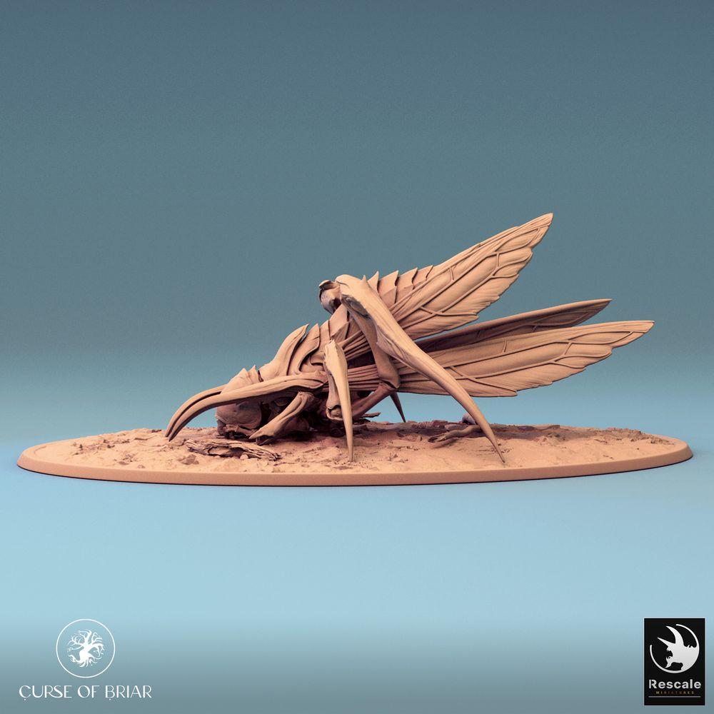 Productfoto Tabletop 28mm Lord of the Print (LotP) 0: Tabletop Miniatuur: Insectoïde Beest, Tunneljager met Zeisklauwen, Zwermmonster, Graaf Horror (24_07_D3)