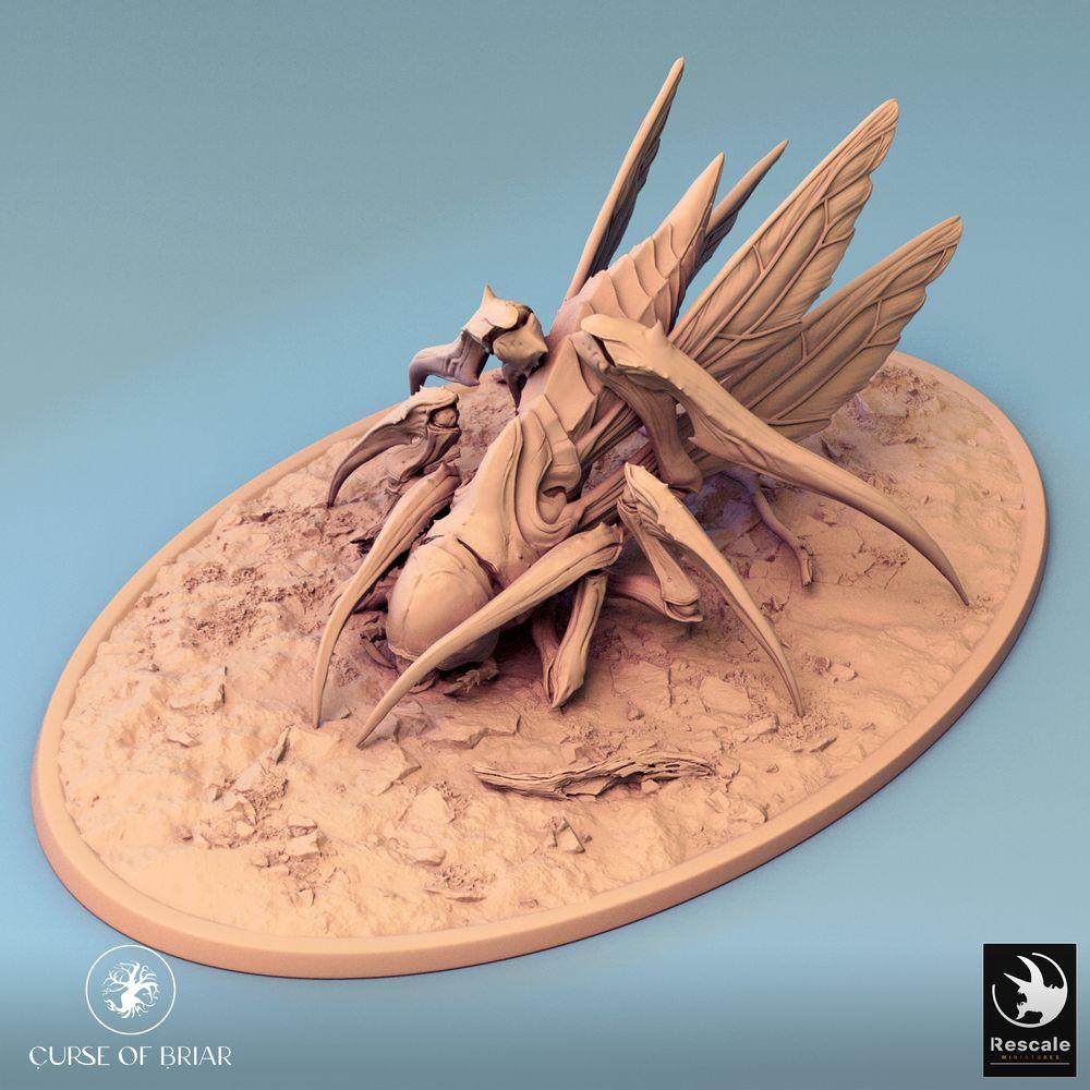 Productfoto Tabletop 28mm Lord of the Print (LotP) 0: Tabletop Miniatuur: Insectoïde Beest, Tunneljager met Zeisklauwen, Zwermmonster, Grondhorror (24_07_D3)