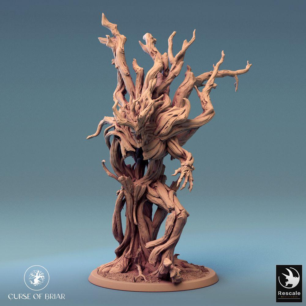 Produktfoto Tabletop 28mm Lord of the Print (LotP) 0: Fantasy Figur: Waldgeist Baumwesen, Wurzelgolem Dornenwächter, Dryadenfürst (24_07_F3)