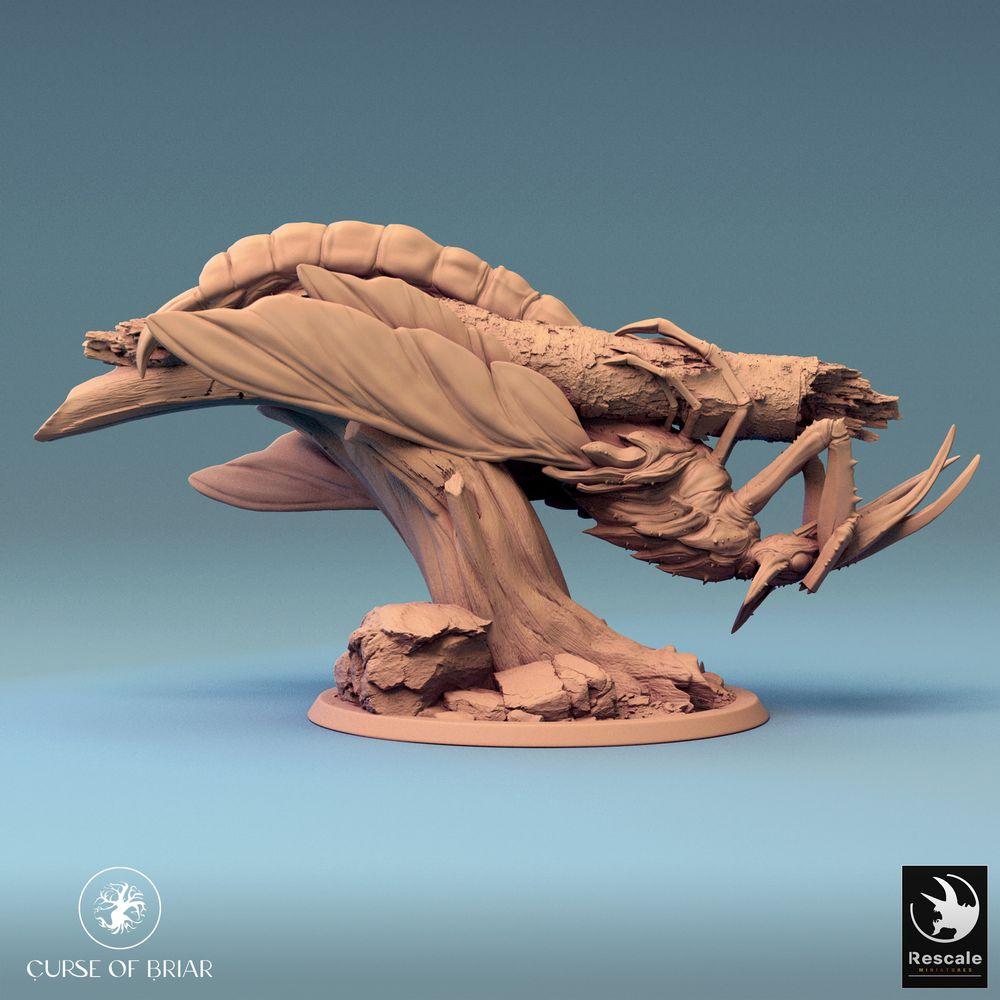 Productfoto Tabletop 28mm Lord of the Print (LotP) 0: Fantasy Figuur: Reuzenkever-monster, Scharabäus-baas, insectachtige bosbeest (24_07_E2)