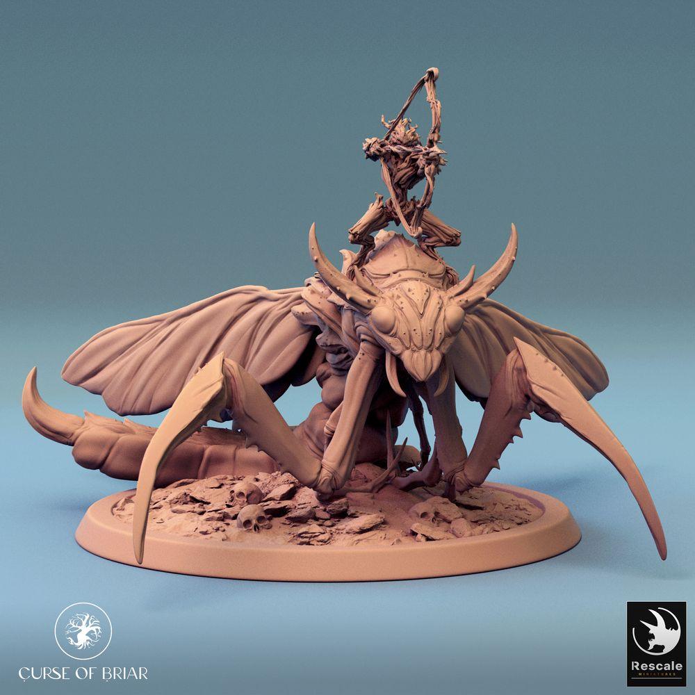 Produktfoto Tabletop 28mm Lord of the Print (LotP) 0: Tabletop Miniatur: Insektenreiter auf Riesiger Mantide, Bogenschütze, Monströse Kavallerie, Schwarmbestie (24_07_E5)