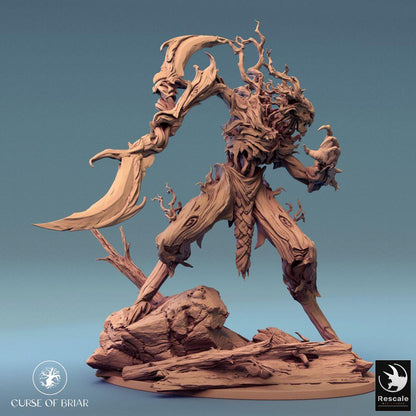 Productfoto Tabletop 28mm Lord of the Print (LotP) 0: Tabletop Miniatuur: Dornenwächter Bosmonster, Wortelgolem met Takbladenarm (24_07_C3)