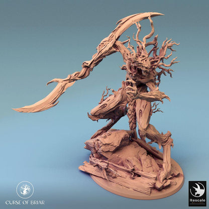 Productfoto Tabletop 28mm Lord of the Print (LotP) 0: Tabletop Miniatuur: Dornenwächter Bosmonster, Wortelgolem met Takbladenarm (24_07_C3)