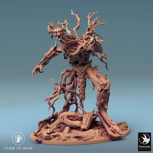 Productfoto Tabletop 28mm Lord of the Print (LotP) 0: Tabletop figuur: Woudgeest Doornkolos - woedende plantencreatuur, natuurgolem, rankenmonster, baasmonster (24_07_C5)