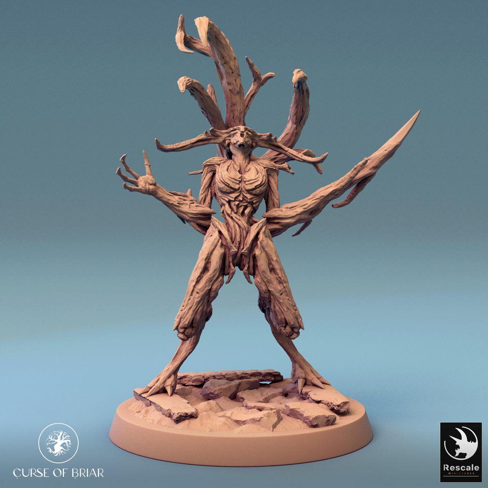 Productfoto Tabletop 28mm Lord of the Print (LotP) 0: Tabletop Miniatuur: Woodfey Waldgeist-Treant, Dornenfürst, Natuurdemon (24_07_A2)