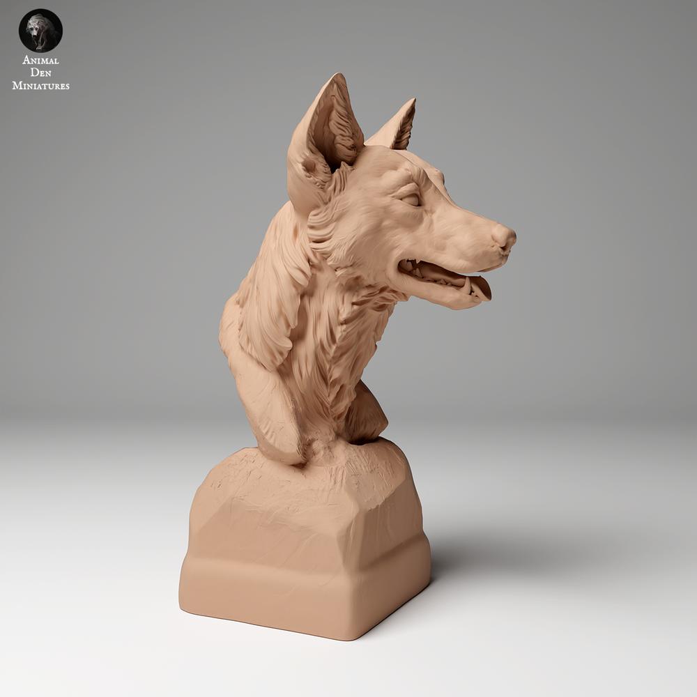 Productfoto dierenfiguur Animal Den Miniatures 0: Wildedierfiguur: Dingo - buste (24_06_06)