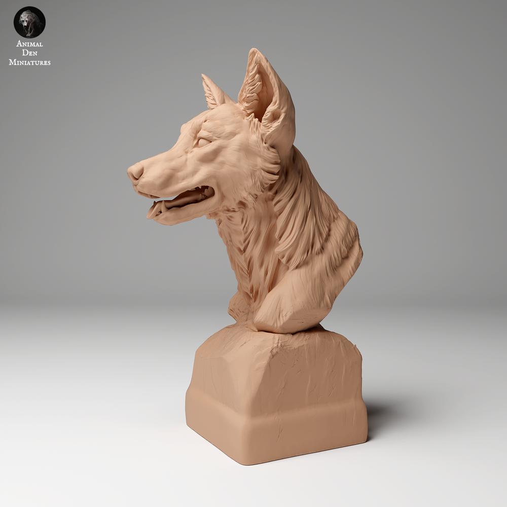 Productfoto dierenfiguur Animal Den Miniatures 1: Wildedierfiguur: Dingo - buste (24_06_06)