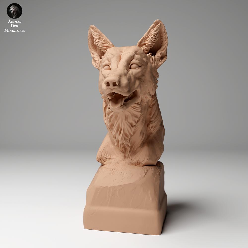Productfoto dierenfiguur Animal Den Miniatures 2: Wildedierfiguur: dingo - buste (24_06_06)