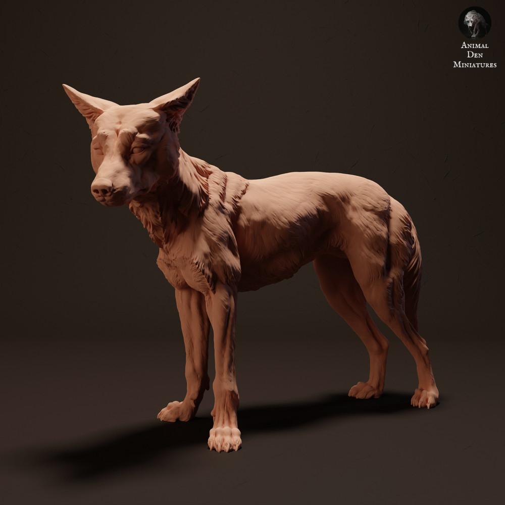 Productfoto dierenfiguur Animal Den Miniatures 0: wildedierenfiguur: dingo (23_04_11)