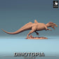 Productfoto Tabletop 28mm Lord of the Print (LotP) 0: Tabletop Miniatuur: Concavenator in Aanval, Roofdinosaurier - Raptor-Beest, Baas tegenstander voor Wargaming en Skirmish (24_06_C1)
