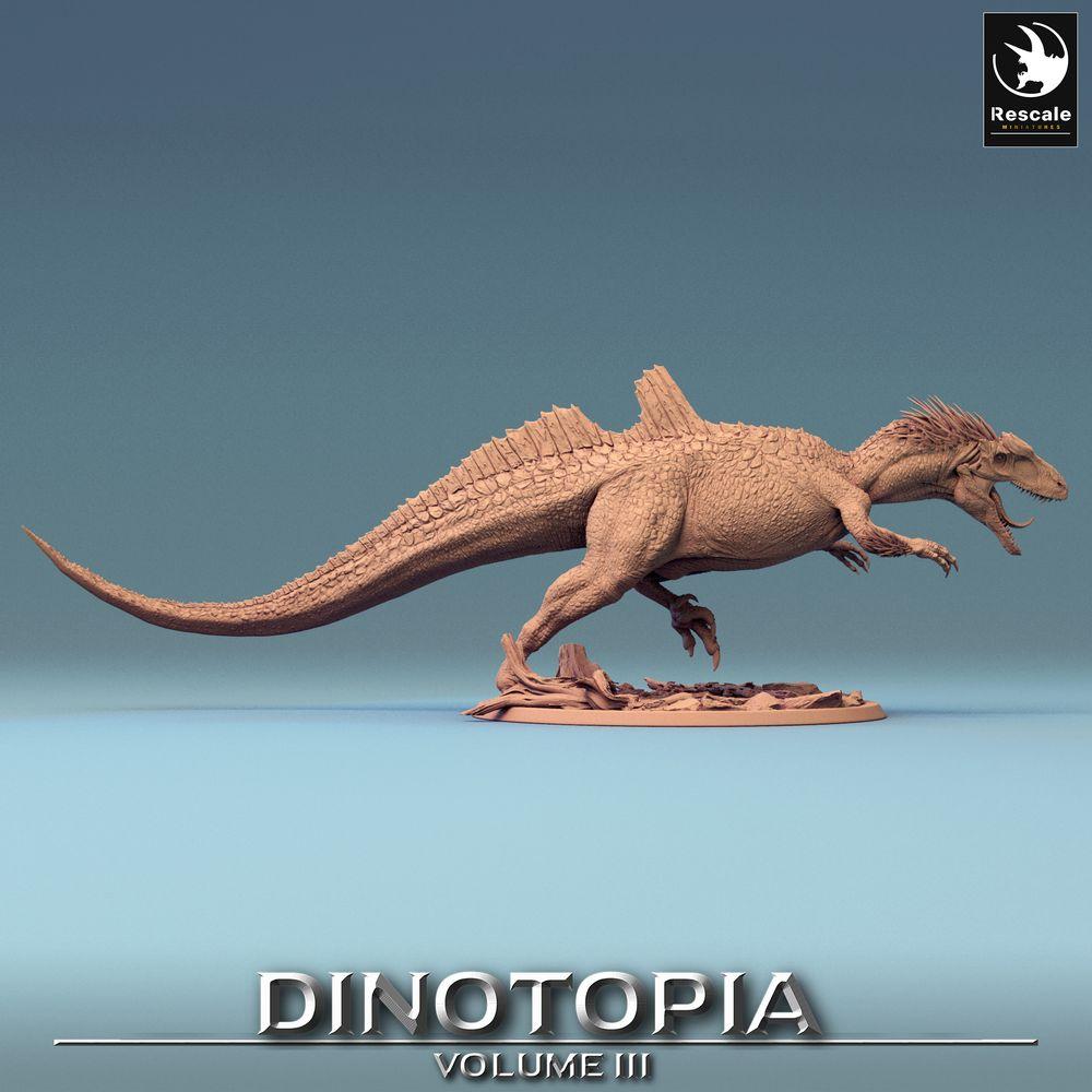 Productfoto Tabletop 28mm Lord of the Print (LotP) 0: Tabletop Miniatuur: Concavenator in Aanval, Roofdinosaurier - Raptor-Beest, Baas tegenstander voor Wargaming en Skirmish (24_06_C1)