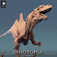 Productfoto Tabletop 28mm Lord of the Print (LotP) 0: Tabletop Miniatuur: Raubsaurier Concavenator, Dino-Monster in beweging, brullend Bossmonster voor Wargame en Skirmish (24_06_C4)