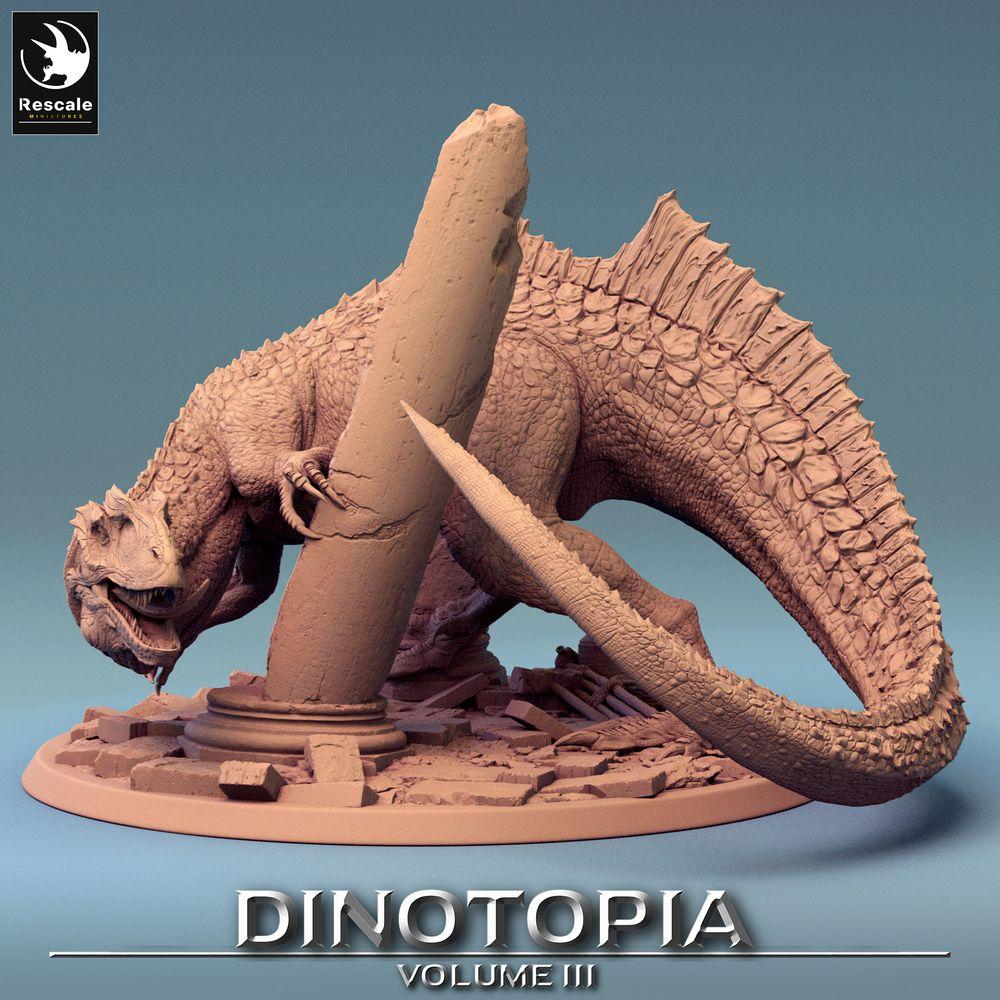 Productfoto Tabletop 28mm Lord of the Print (LotP) 0: Tabletop Miniatuur: Concavenator Raubsaurier, Prehistorisch Beest, draakachtige Riesenechse, Bossmonster (24_06_C6)