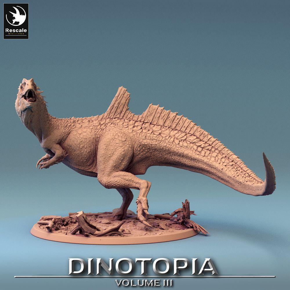 Productfoto Tabletop 28mm Lord of the Print (LotP) 0: Tabletop Miniatuur: Concavenator Raubsaurier, Kamrug-Dinosaurier, Prehistorisch Beest, Baasmonster (24_06_C8)