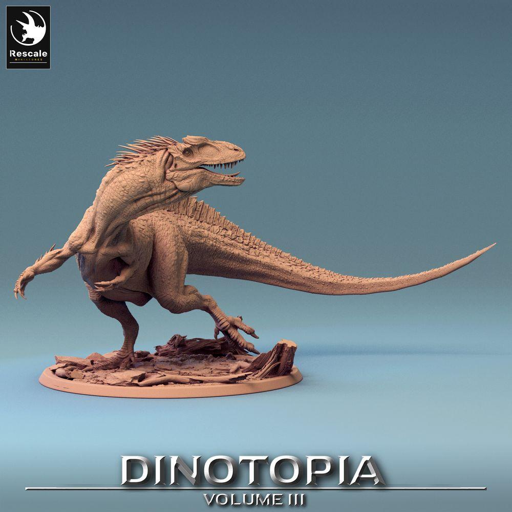 Productfoto Tabletop 28mm Lord of the Print (LotP) 0: Tabletop Miniatuur: Concavenator Raubsaurier, Kammrücken-Dinosaurier, Prehistorisch Beest, Bossmonster (24_06_C8)