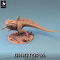 Productfoto Tabletop 28mm Lord of the Print (LotP) 0: Tabletop Miniatuur: Concavenator Raubsaurier, Kammrücken-Dinosaurier, Urzeit-Bestie, Bossmonster (24_06_C8)