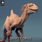 Productfoto Tabletop 28mm Lord of the Print (LotP) 0: Tabletop Miniatuur: Concavenator Raubsaurier - Raptor Figur in Aanval, Dinosaurier Miniatuur, Wargaming Monster (24_06_C9)