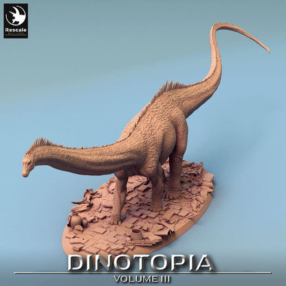 Productfoto Tabletop 28mm Lord of the Print (LotP) 0: Fantasy Figuur: Diplodocus Sauropod - Langehals-Dino, Prehistorisch Kolos, Monsterfiguur en Rijdier (24_06_F2)