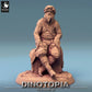 Productfoto Tabletop 28mm Lord of the Print (LotP) 0: Tabletop Miniatuur: Nomaden‑Oudste - Woestijnwijzer, Karavaanleider, zittende verhalenverteller (24_06_E20)