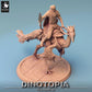 Productfoto Tabletop 28mm Lord of the Print (LotP) 0: Tabletop Miniatuur: Raptorreiter op Oviraptor, Woestijnruiter met Speer, Raptor Ruiter (24_06_D7)