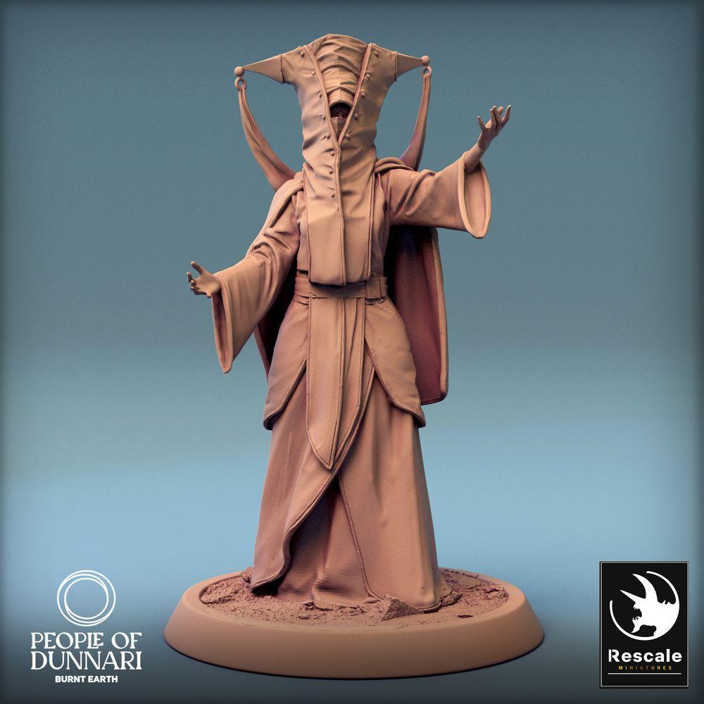 Productfoto Tabletop 28mm Lord of the Print (LotP) 0: Tabletop Miniatuur: Verborgen Hogepriesteres, Kultanvoerder, Orakel, Ritueelmagierin High Priest, Cult Leader, Oracle (24_03_H7)