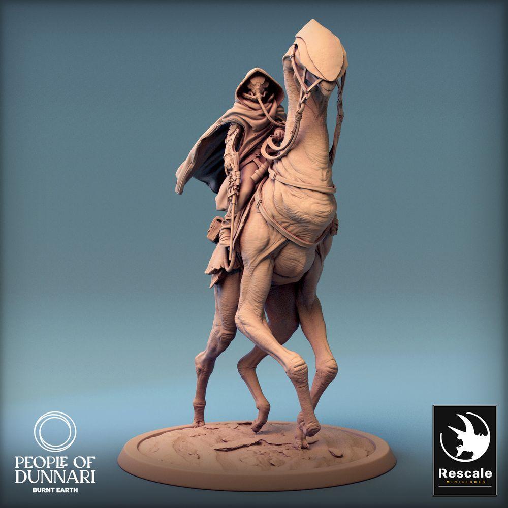 Productfoto Tabletop 28mm Lord of the Print (LotP) 0: Tabletop Miniatuur: Woestijnruiter op Sandstepper, Ondode Scout, Nomadenkavallerie (24_03_J3)