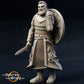 Productfoto middeleeuwse historische figuur 75mm schaal The Printing Goes Ever On (TPGEO) 0: Middeleeuwse figuren ridder bewaker B - 75mm modellen - Koninklijke familie