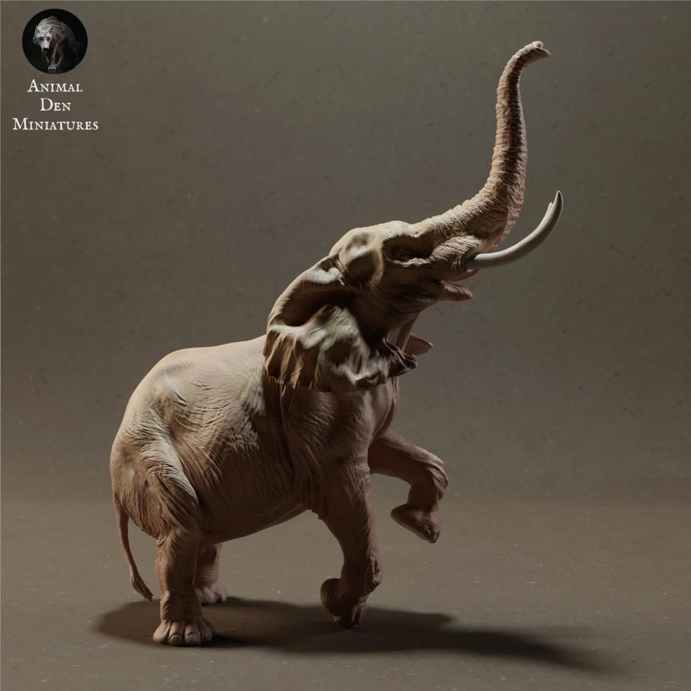 Productfoto 2: Wildtierfiguur: Afrikaanse savanneolifantenstier - staand (23_02_03)
