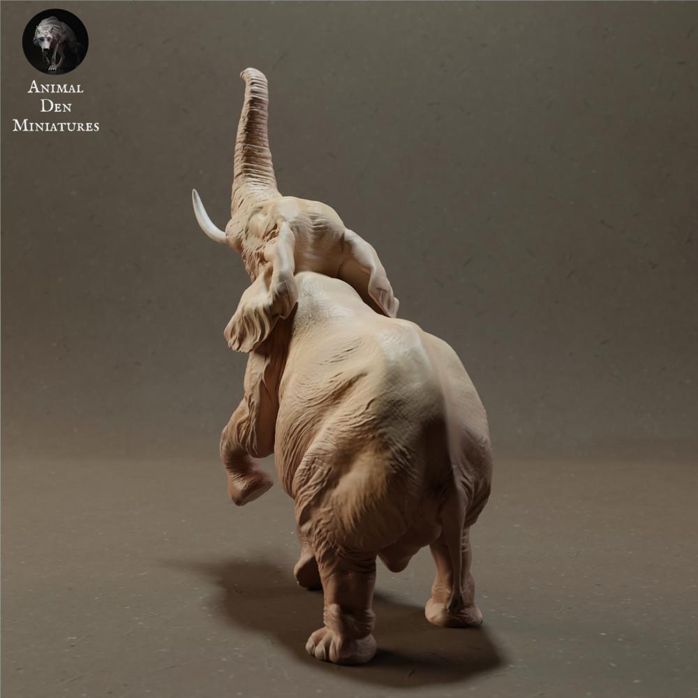 Productfoto 3: Wildtierfiguur: Afrikaanse savanneolifantenstier - staand (23_02_03)