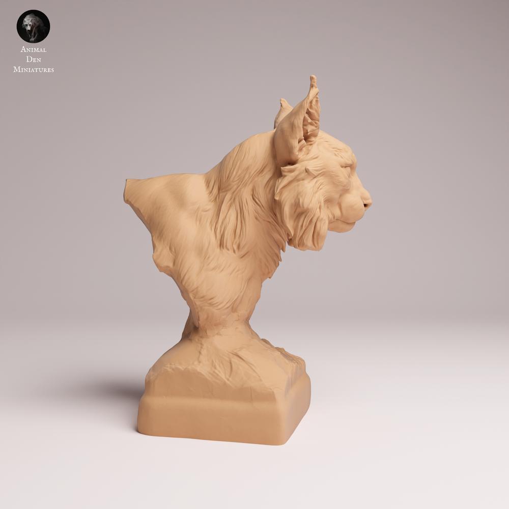 Productfoto Tabletop 28mm Lord of the Print (LotP) 2: Wild dierfiguur: Euraziatische lynx - buste (26_07_02)