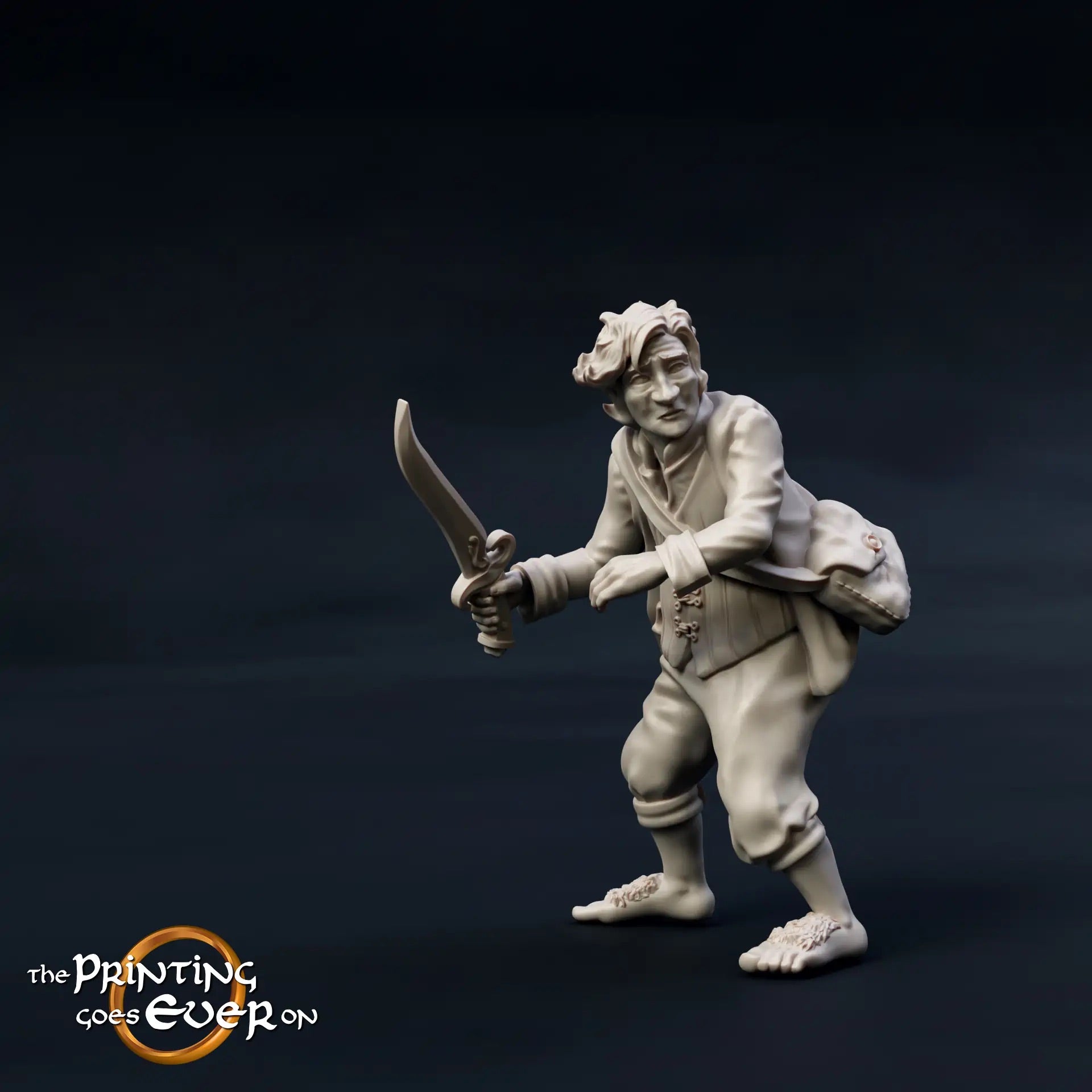 Productfoto Tabletop 28mm The Printing Goes Ever On (TPGEO) 0: 9 Helden in gevechtspositie: Gefährten van mensen, elfen, dwergen en hobbits - Krijgers