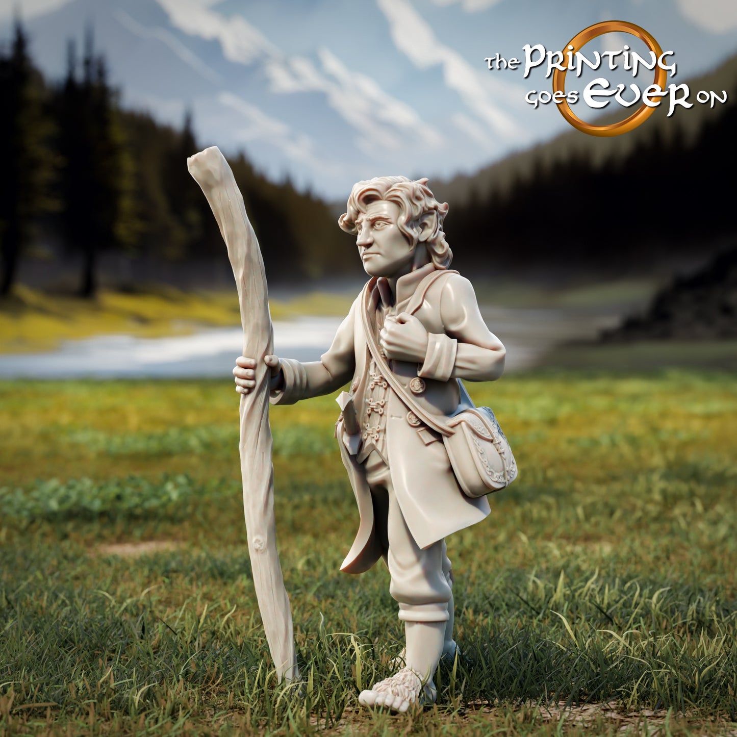 Productfoto Tabletop 28mm The Printing Goes Ever On (TPGEO) 0: 9 Helden in Wanderpose Remastered: Gefährten uit mensen, elfen, dwergen en halflingen - Wanderer