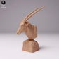 Productfoto dierenfiguur Animal Den Miniatures 0: Wild dierfiguur: gemsbok - buste (24_07_11)
