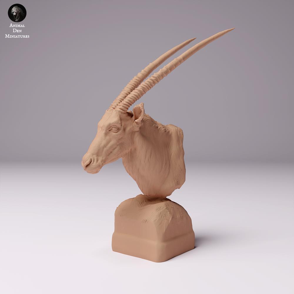 Productfoto dierenfiguur Animal Den Miniatures 0: Wild dierfiguur: gemsbok - buste (24_07_11)