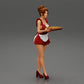 Diorama modelbouw productfoto 0: Diorama-miniatuur: Dienstmeisje met dienblad vol cupcakes, staande figuur (Ref Nr. A48)