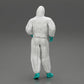Diorama modelbouw productfoto 3: Diorama-miniatuur: Man in volledig beschermingspak met capuchon, masker en handschoenen (Ref Nr. A50)