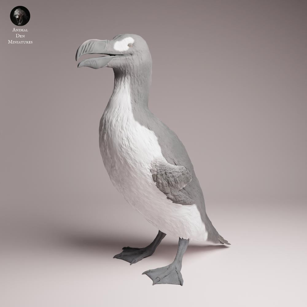 Productfoto Tabletop 28mm Lord of the Print (LotP) 3: Vogel dierenfiguur: reuzenalk - staand (26_04_03)