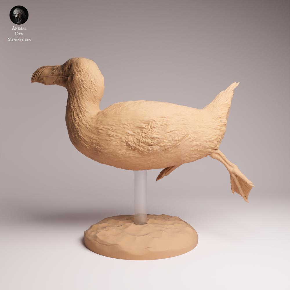 Productfoto Tabletop 28mm Lord of the Print (LotP) 0: zeevogel dierenfiguur: reuzenalk - zwemmend (26_04_04)